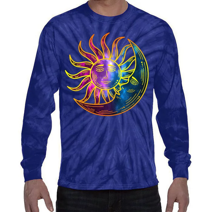 Sun And Moon Mystical Classic Tie-Dye Long Sleeve Shirt