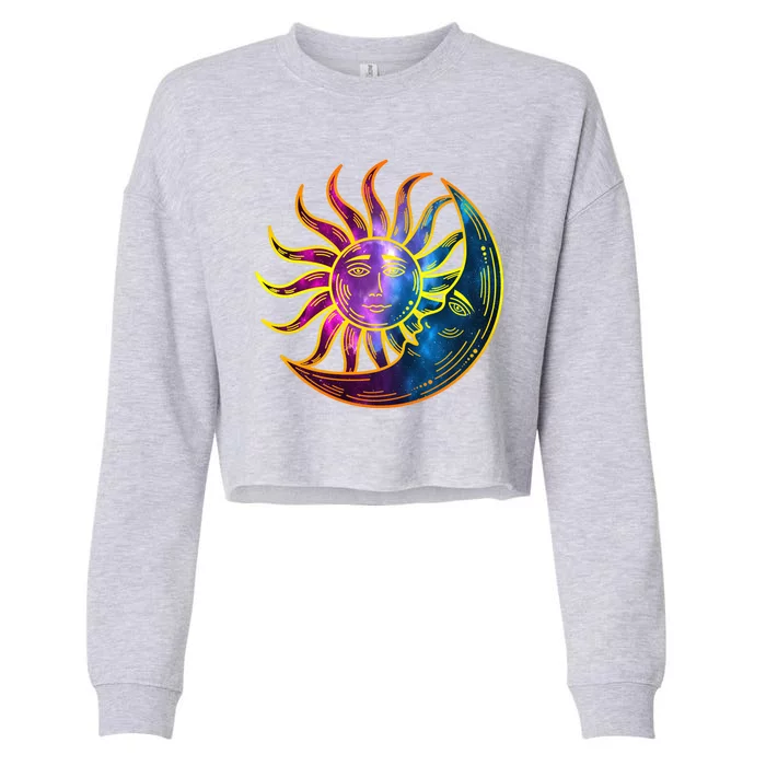 Sun And Moon Mystical Classic Cropped Pullover Crew