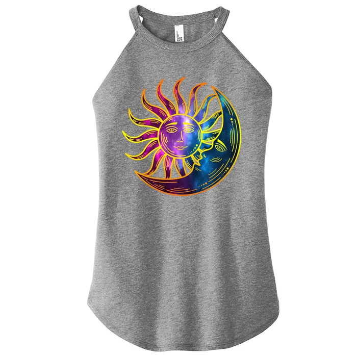 Sun And Moon Mystical Classic Women’s Perfect Tri Rocker Tank