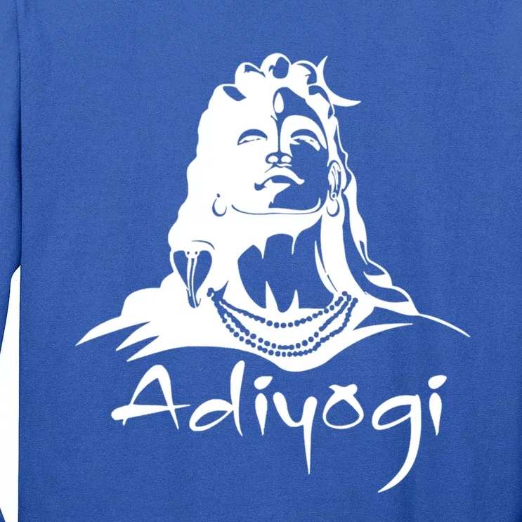 Shiva Adiyogi Meditation Design Meaningful Gift Tall Long Sleeve T-Shirt