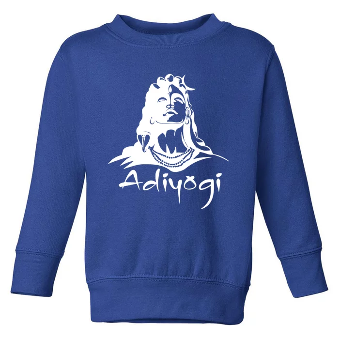 Shiva Adiyogi Meditation Design Meaningful Gift Toddler Sweatshirt