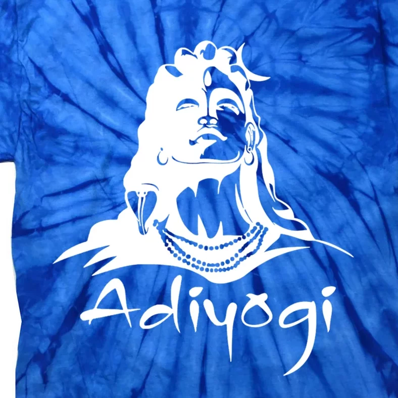 Shiva Adiyogi Meditation Design Meaningful Gift Tie-Dye T-Shirt