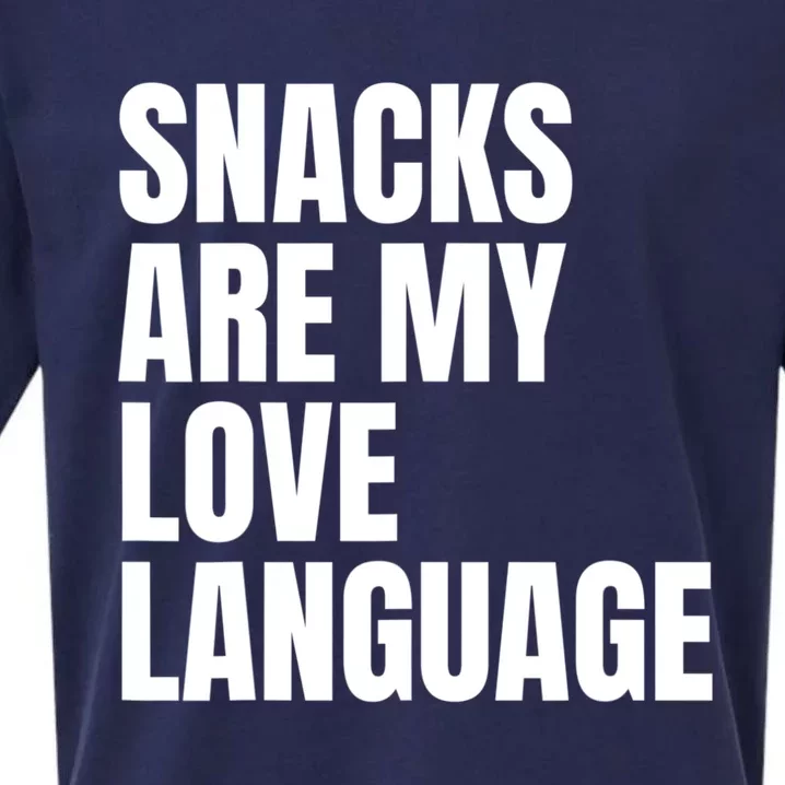 Snacks Are My Love Language, Cute Love Valentines Sueded Cloud Jersey T-Shirt