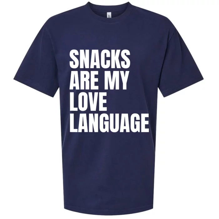 Snacks Are My Love Language, Cute Love Valentines Sueded Cloud Jersey T-Shirt