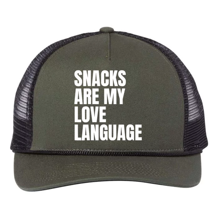 Snacks Are My Love Lang.uage Retro Rope Trucker Hat Cap