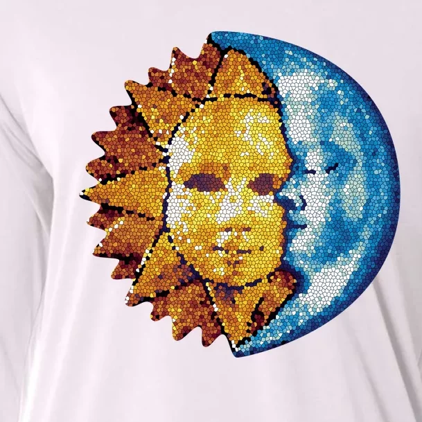 Sun And Moon Mosaic Astrology Cooling Performance Long Sleeve Crew