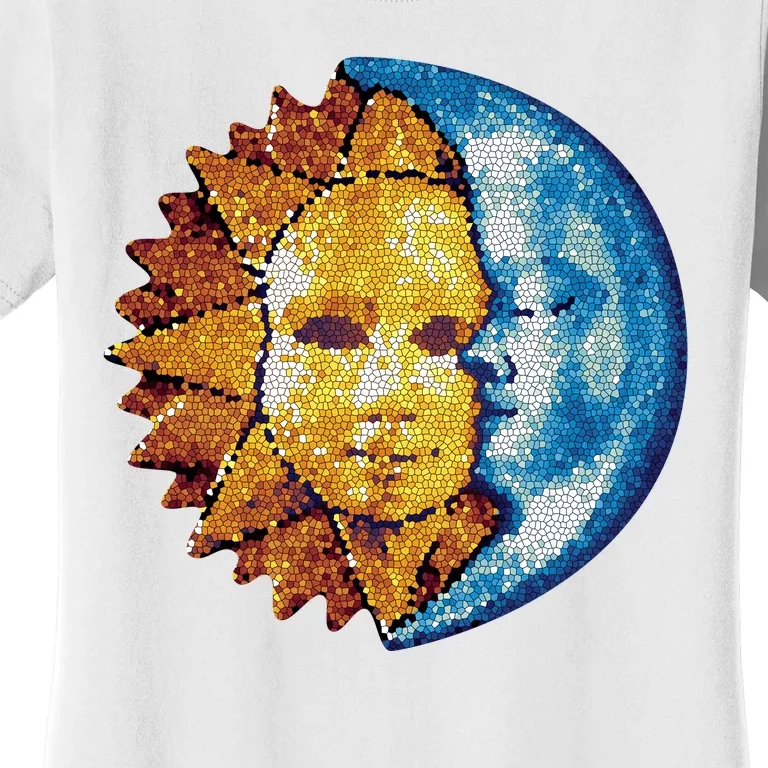 Sun And Moon Mosaic Astrology Women's T-Shirt