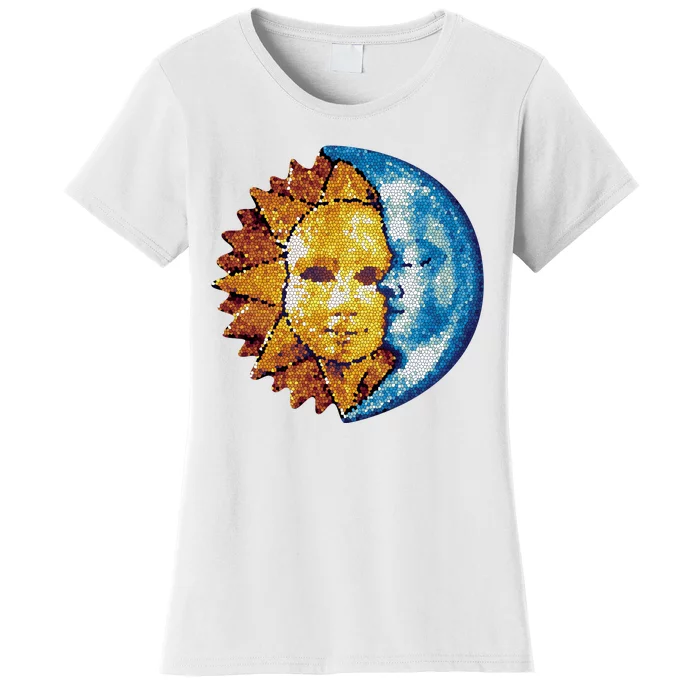 Sun And Moon Mosaic Astrology Women's T-Shirt