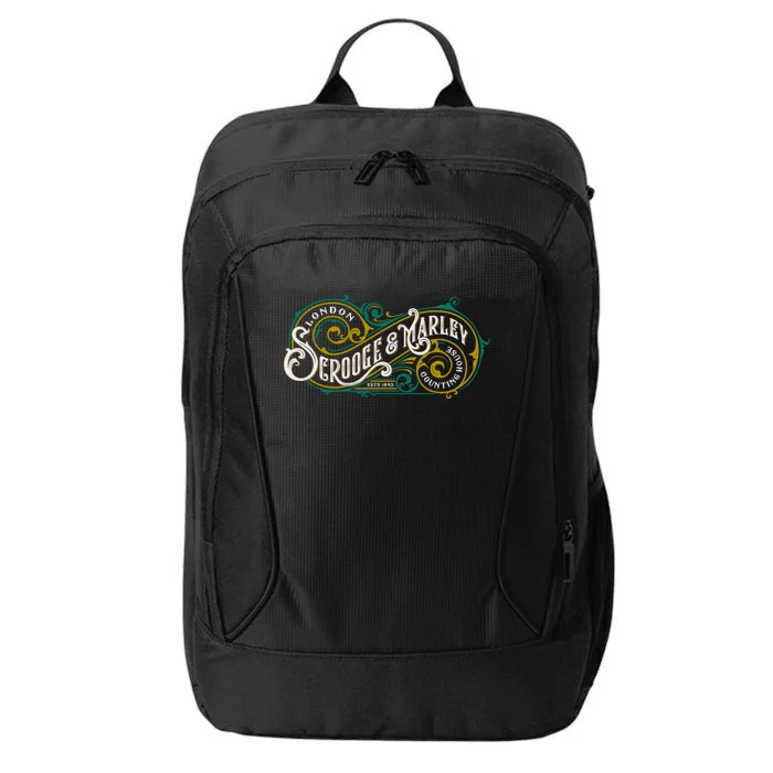 Scrooge And Marley Counting House Christmas Carol Vintage Gift City Backpack