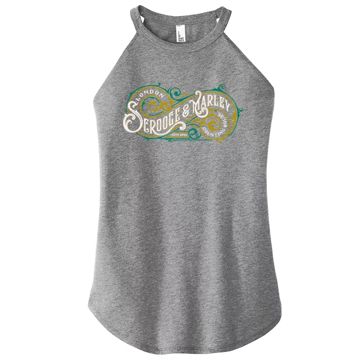 Scrooge And Marley Counting House Christmas Carol Vintage Gift Women’s Perfect Tri Rocker Tank