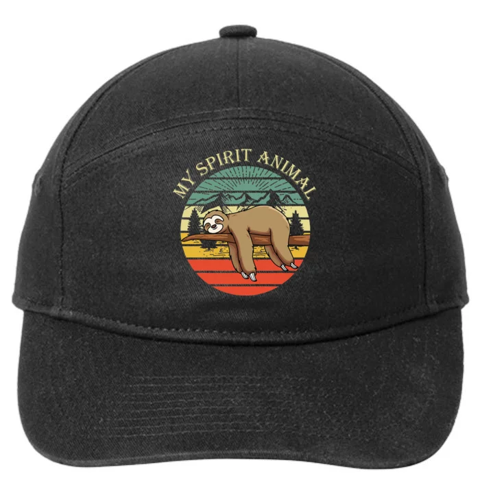 sloths are my spirit animal Sloth is my spirit animal 7-Panel Snapback Hat