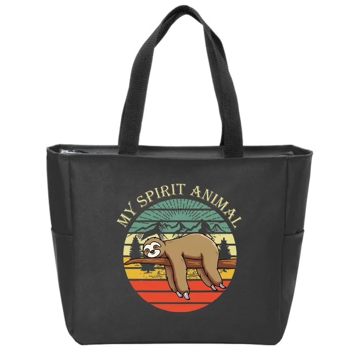 sloths are my spirit animal Sloth is my spirit animal Zip Tote Bag