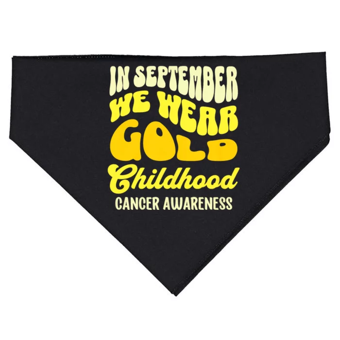 September Awareness Month Childhood Cancer Awareness Month In September We Wear USA-Made Doggie Bandana