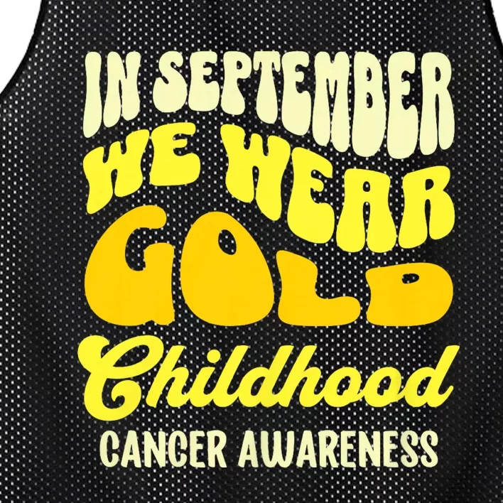 September Awareness Month Childhood Cancer Awareness Month In September We Wear Mesh Reversible Basketball Jersey Tank