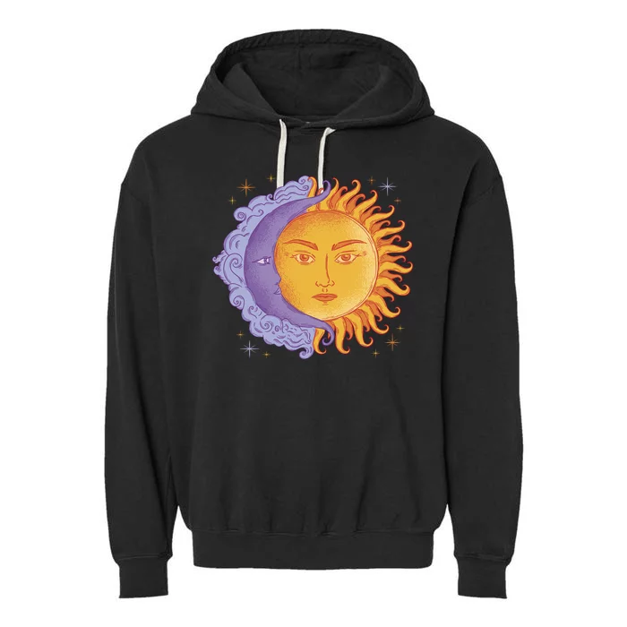 Sun And Moon Sky Garment-Dyed Fleece Hoodie