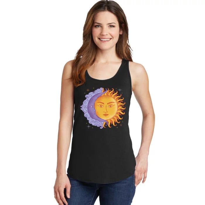 Sun And Moon Sky Ladies Essential Tank