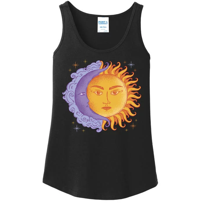 Sun And Moon Sky Ladies Essential Tank