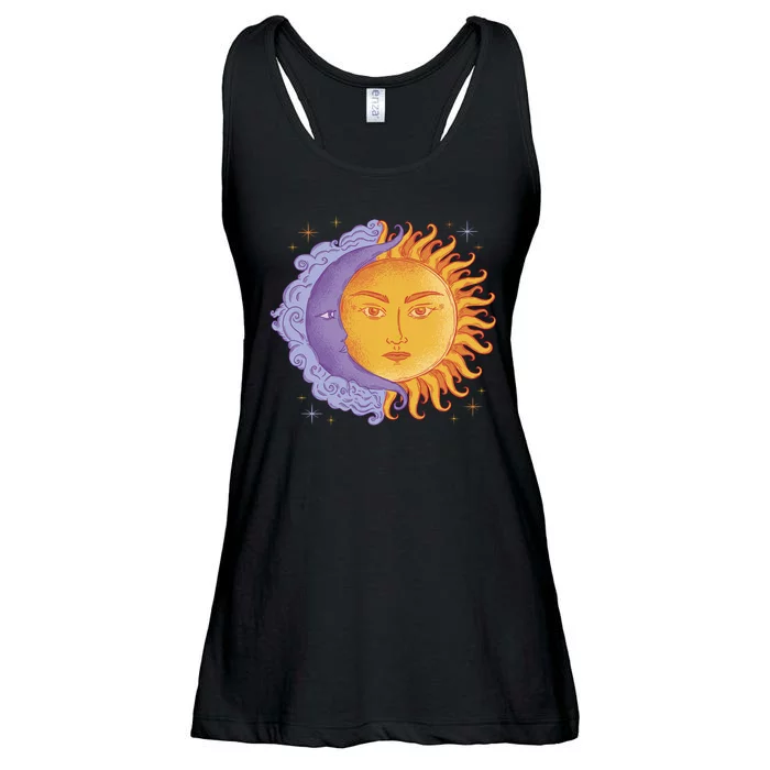 Sun And Moon Sky Ladies Essential Flowy Tank