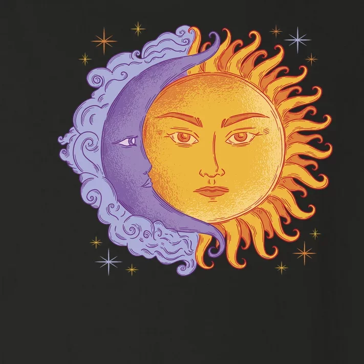 Sun And Moon Sky Toddler Long Sleeve Shirt