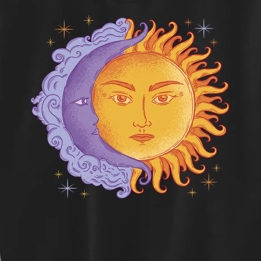 Sun And Moon Sky Kids Sweatshirt