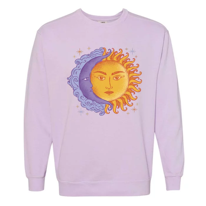 Sun And Moon Sky Garment-Dyed Sweatshirt