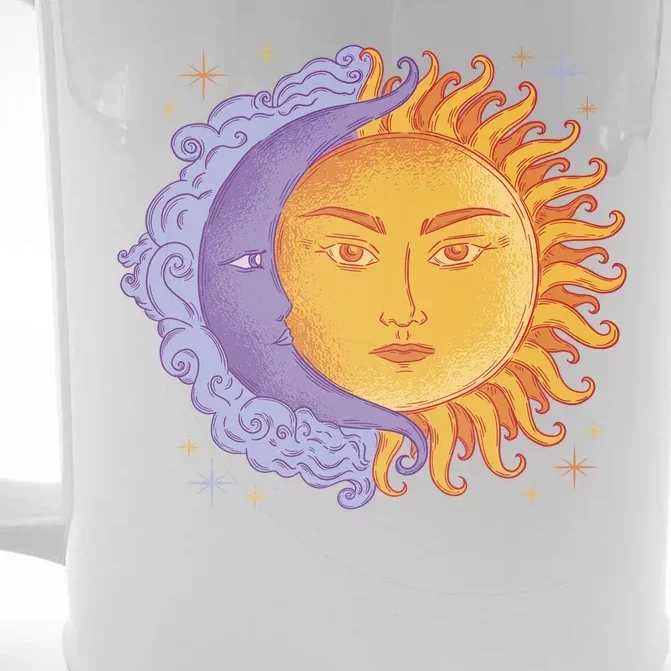 Sun And Moon Sky Front & Back Beer Stein