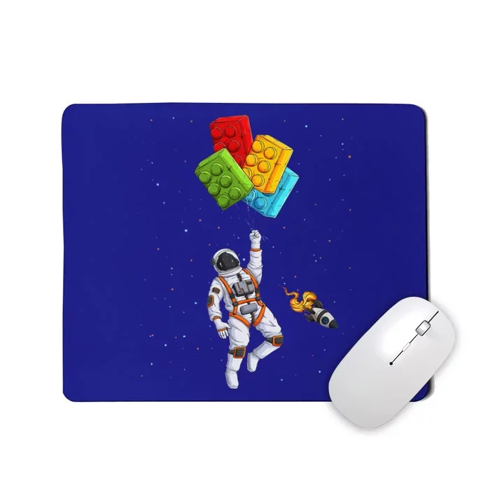 Space Astronaut Master Builder funny Building Blocks Bricks Mousepad