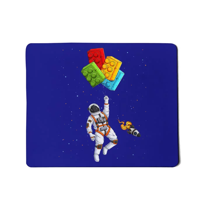 Space Astronaut Master Builder funny Building Blocks Bricks Mousepad