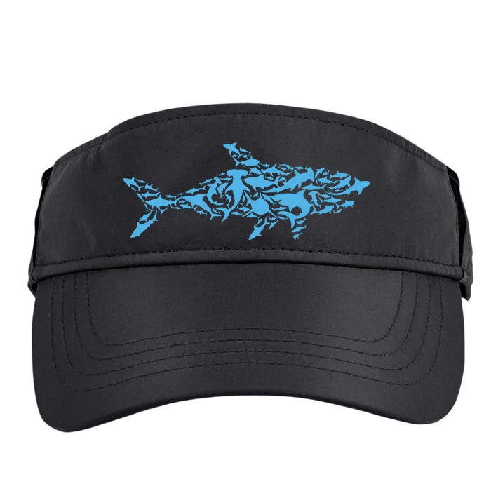 Shark Animal Marine Biology Science Scientist Shark Lover Adult Drive Performance Visor