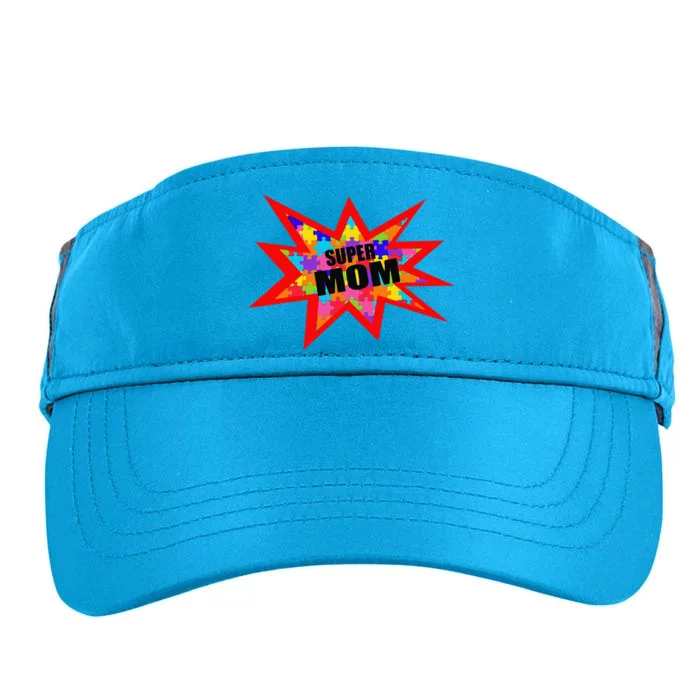 Super Autism Mom Autism Superhero Awareness Adult Drive Performance Visor