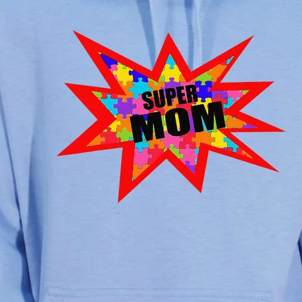 Super Autism Mom Autism Superhero Awareness Unisex Surf Hoodie