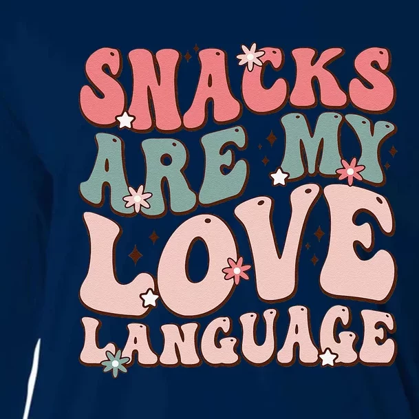 Snacks Are My Love Language Valentine Day Cooling Performance Long Sleeve Crew