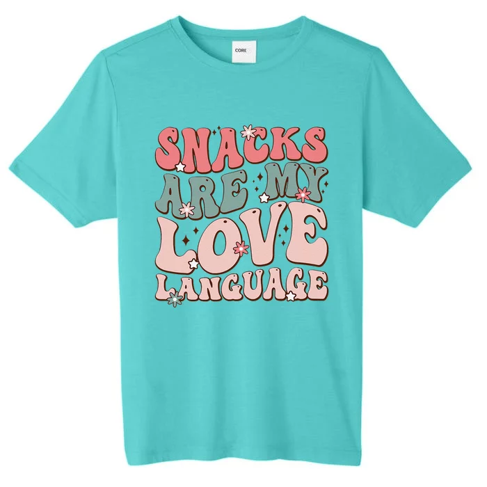 Snacks Are My Love Language Valentine Day ChromaSoft Performance T-Shirt