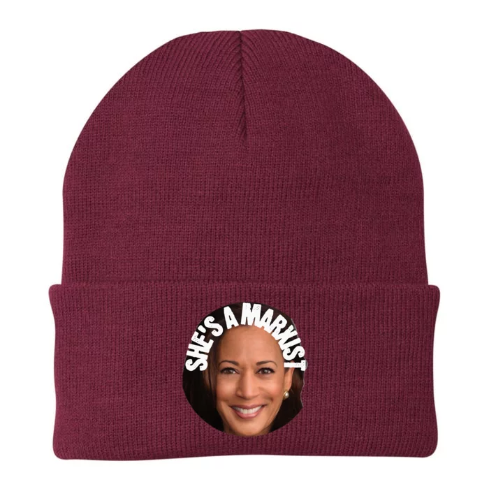 SheS A Marxist Kamala Trump 2024 Election Debate Knit Cap Winter Beanie