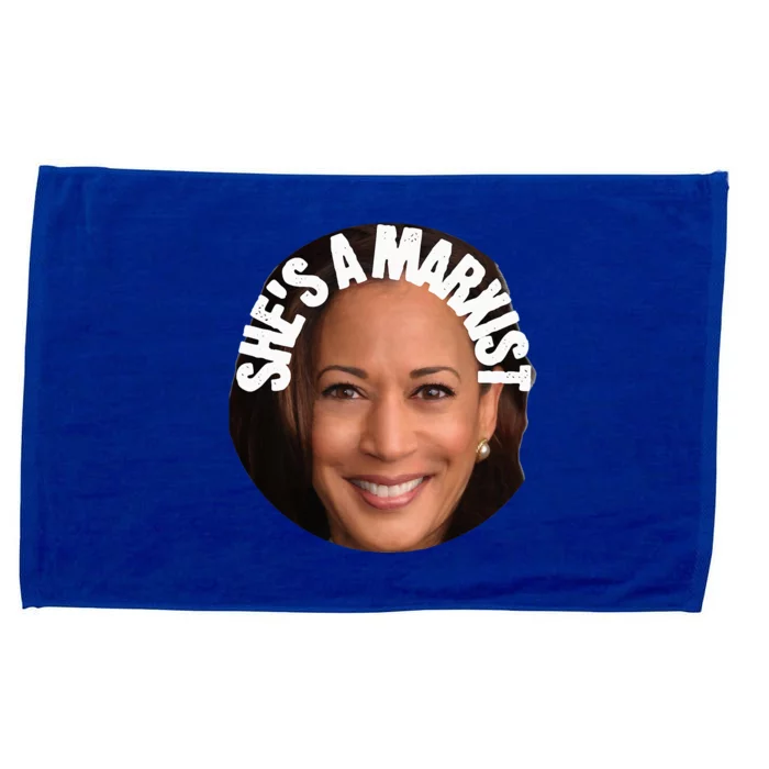 SheS A Marxist Kamala Trump 2024 Election Debate Microfiber Hand Towel