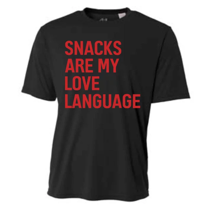 Snacks Are My Love Language Cooling Performance Crew T-Shirt