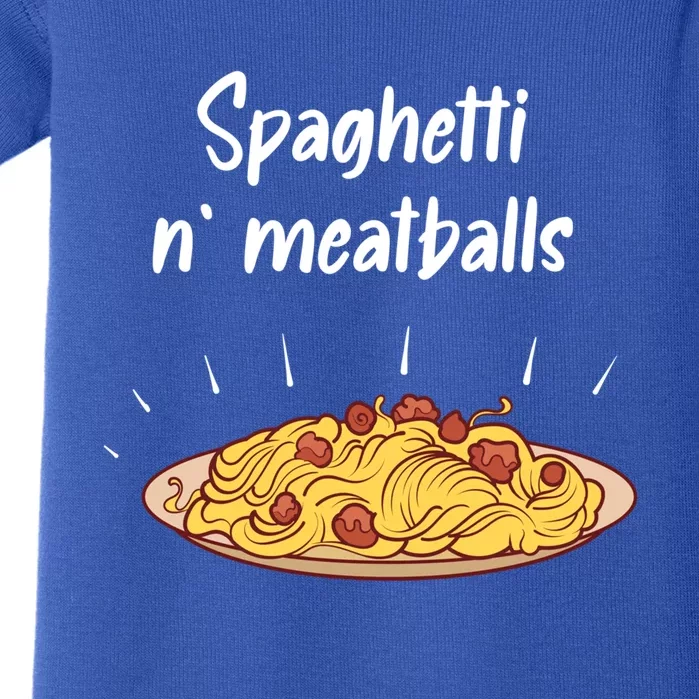 Spaghetti And Meatballs Spaghetti And Meatballs Cool Gift Baby Bodysuit