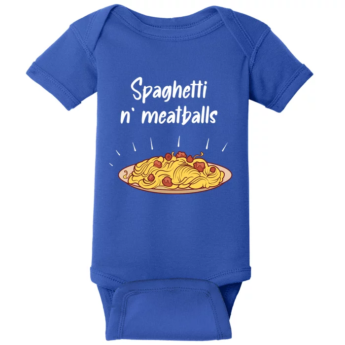 Spaghetti And Meatballs Spaghetti And Meatballs Cool Gift Baby Bodysuit