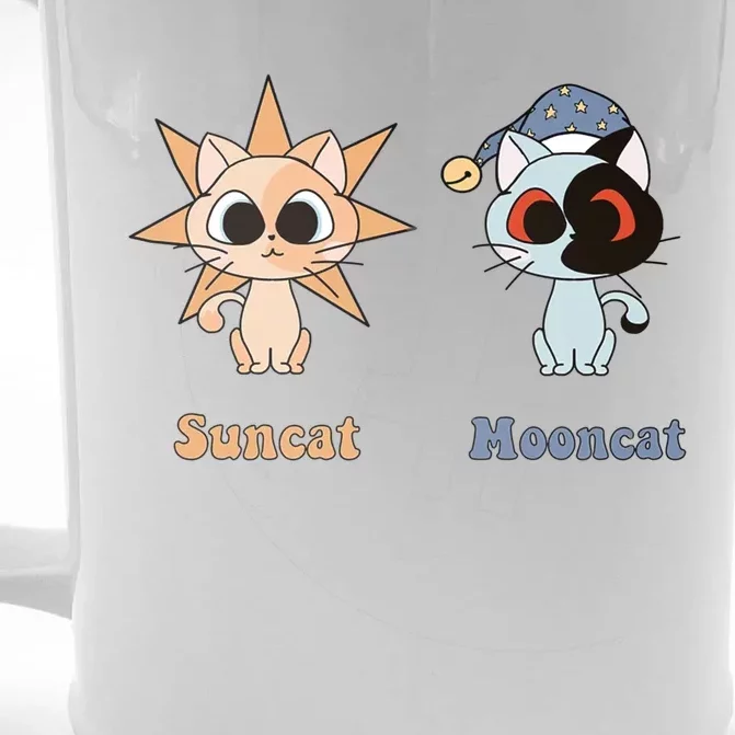 Suncat And Mooncat Gift Front & Back Beer Stein