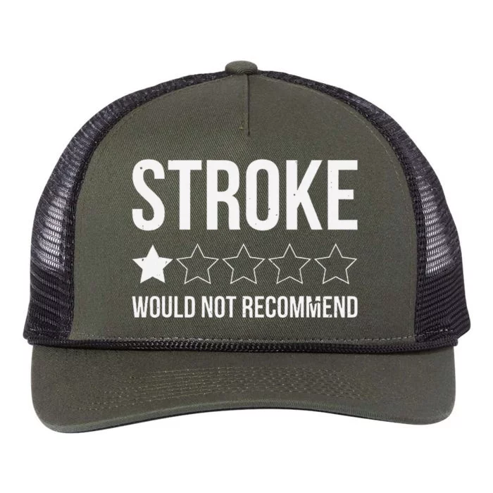 Stroke Awareness Month Funny Stroke Survivor Retro Rope Trucker Hat Cap