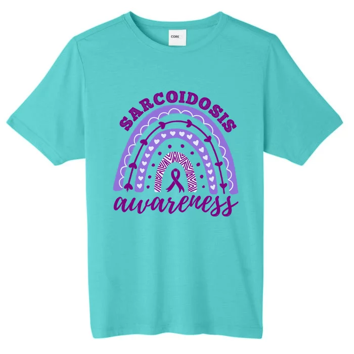 Sarcoidosis Awareness Month Rainbow Gift ChromaSoft Performance T-Shirt