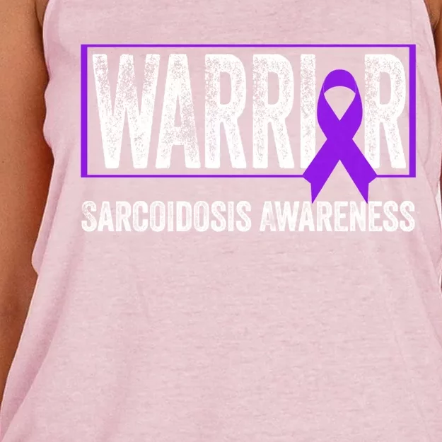 Sarcoidosis Awareness Meaningful Gift Sarcoidosis Awareness Warrior Gift Women's Knotted Racerback Tank