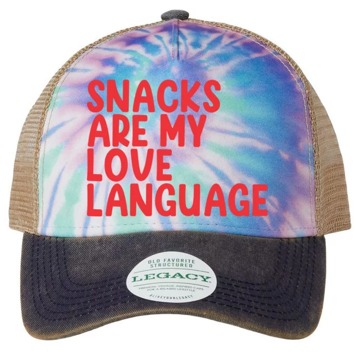 Snacks Are My Love Language Legacy Tie Dye Trucker Hat