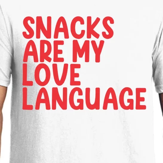 Snacks Are My Love Language Pajama Set