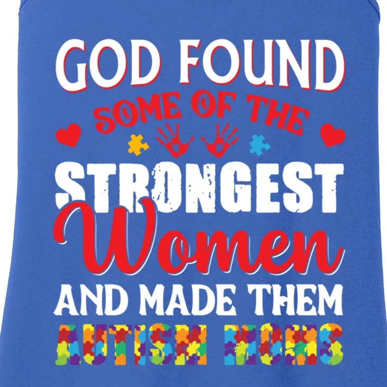 Strongest Autism Mom Awareness Autistic Gift Ladies Essential Tank