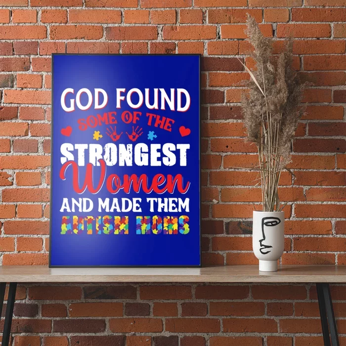 Strongest Autism Mom Awareness Autistic Gift Poster