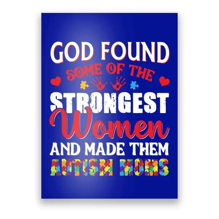 Strongest Autism Mom Awareness Autistic Gift Poster