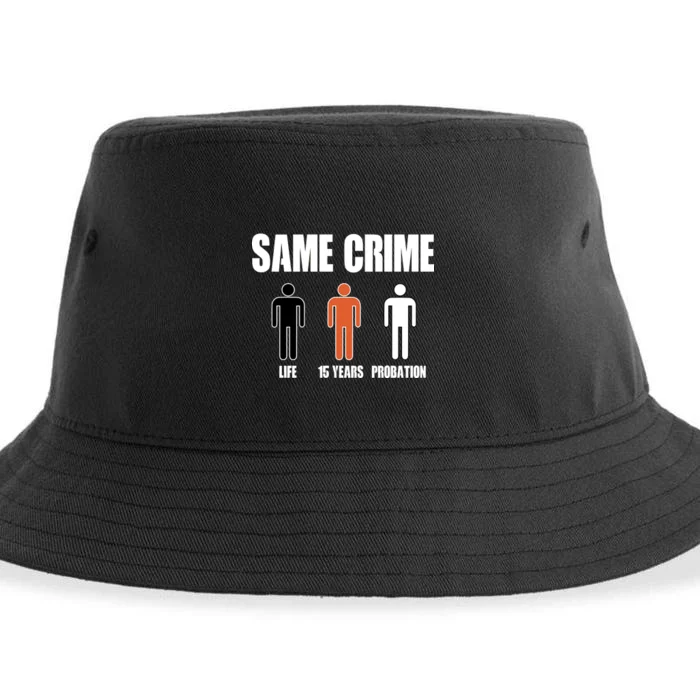 Same Crime Life 15 Years Probation Equality Sustainable Bucket Hat