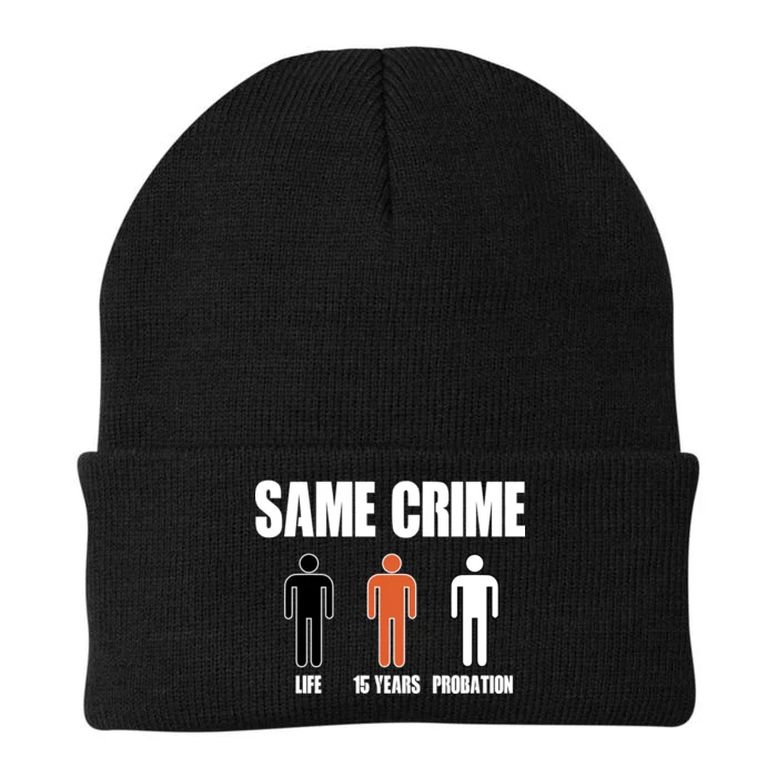 Same Crime Life 15 Years Probation Equality Knit Cap Winter Beanie