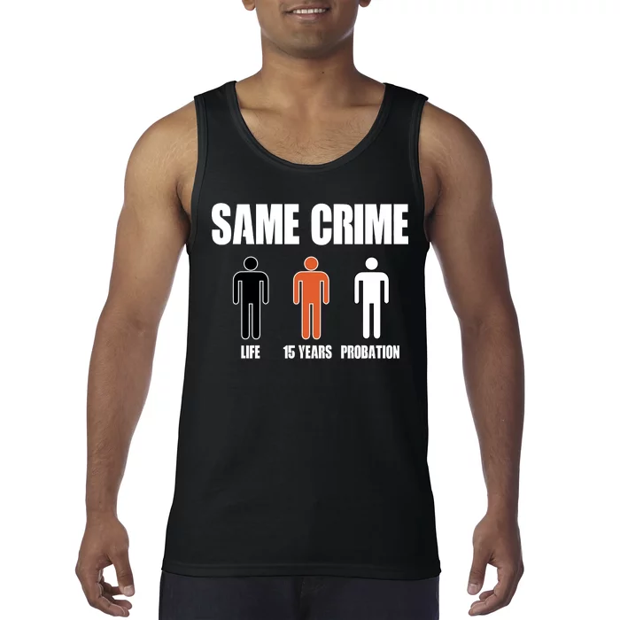 Same Crime Life 15 Years Probation Equality Tank Top